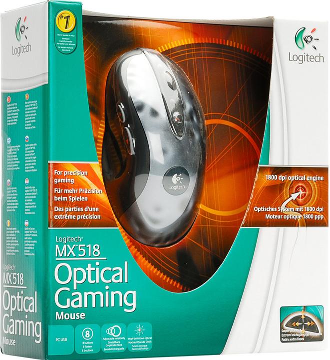 Produktbild Logitech MX518 Optical Gaming Mouse (Kabelgebunden)