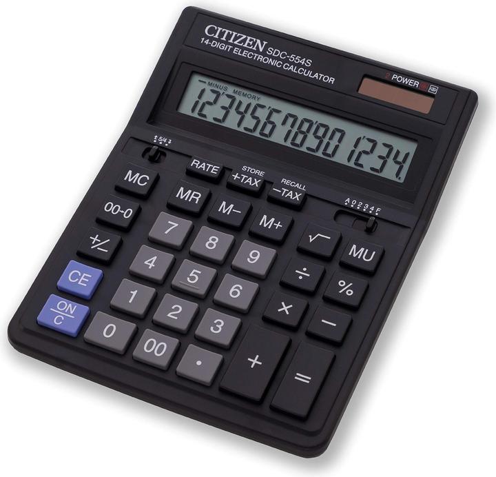 Produktbild Citizen SDC-554S Taschenrechner Desktop Einfacher Taschenrechner (Batterien)