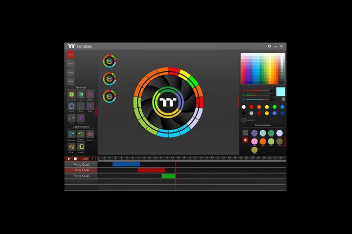 Produktbild Thermaltake Riing Quad 14 RGB Weisse Edition (140 mm, 3 x)