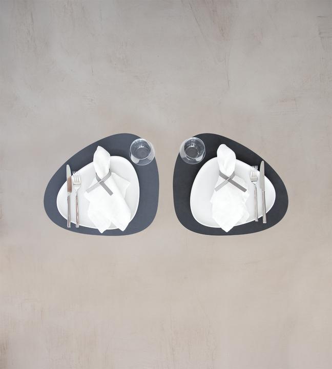 Produktbild Andersign Tischset Curve L, Double Nupo Dark Blue/Black, 37x44 cm (1 x, 37 x 44 cm)