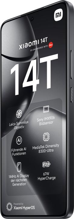 Image du produit Xiaomi 14T (256 Go, Noir Titan, 6.60", Double SIM, 50 Mpx, 5G)
