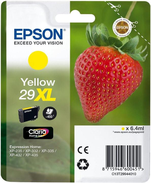 Actual product image Epson 29XL Claria Home (Y)