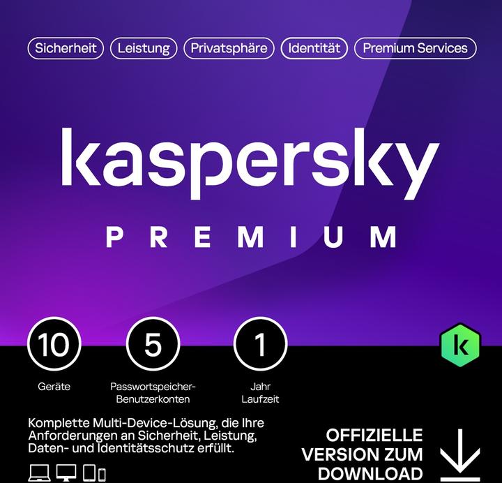 Actual product image Kaspersky Premium (10 PC) (10 User, 12 months)