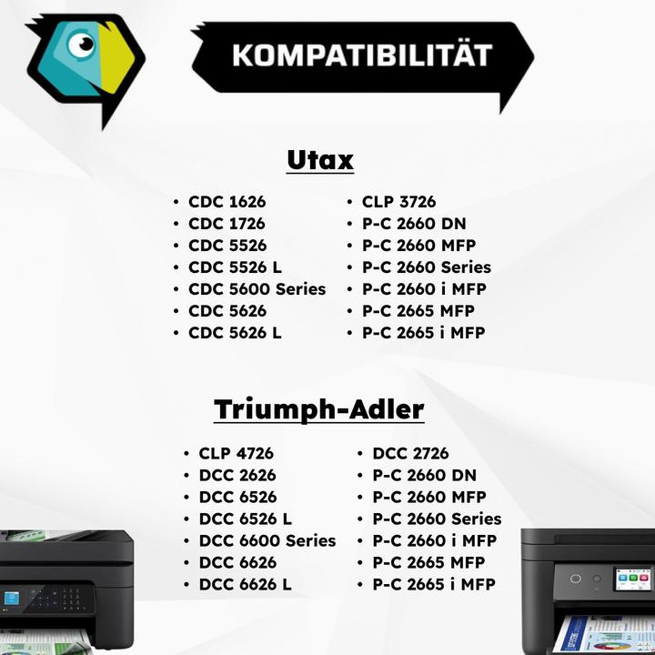 Produktbild Inkadoo Toner kompatibel zu Utax 4472610016 Toner, gelb Gelb (Y)