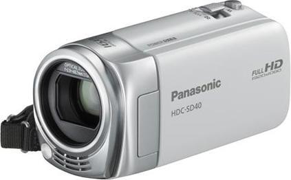Produktbild Panasonic HDC-SD40, Full-HD, Flash, 16.8x Zoom, Weiss (1200 x)