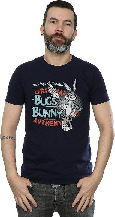 Actual product image Looney Tunes Mens Bugs Bunny Vintage Cotton T-Shirt (3XL)
