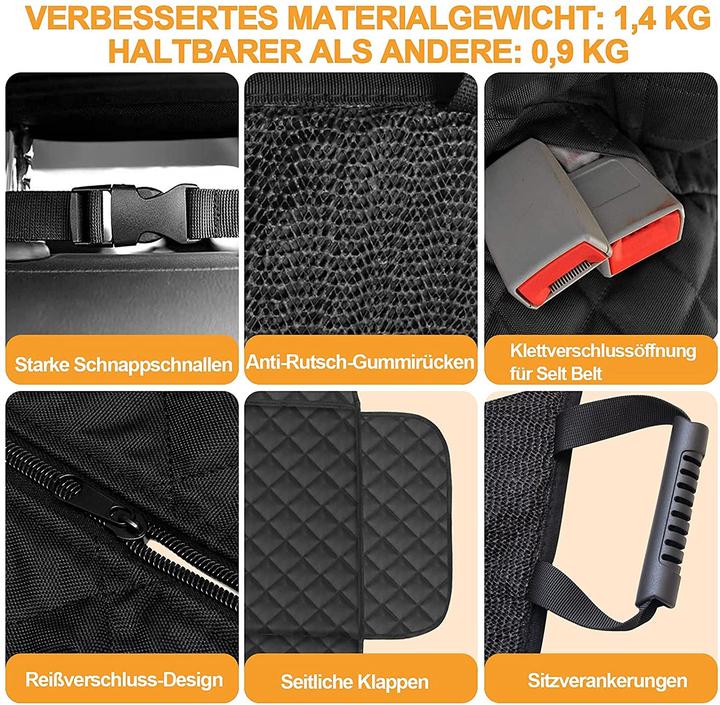 Produktbild Garelf Hundedecke für Rückbank (Stil 1) (Hund, Sicherheitsverschluss, Waschmaschinenfest)