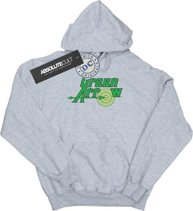 Actual product image Mens Green Arrow Text Logo Hoodie (3XL)