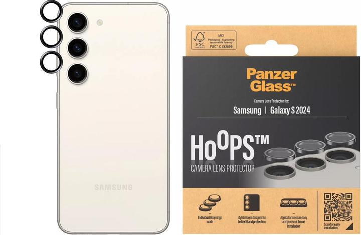 Actual product image PanzerGlass Hoops Camera Lens Protector (3 Piece, Samsung Galaxy S23+, Samsung Galaxy S24+)