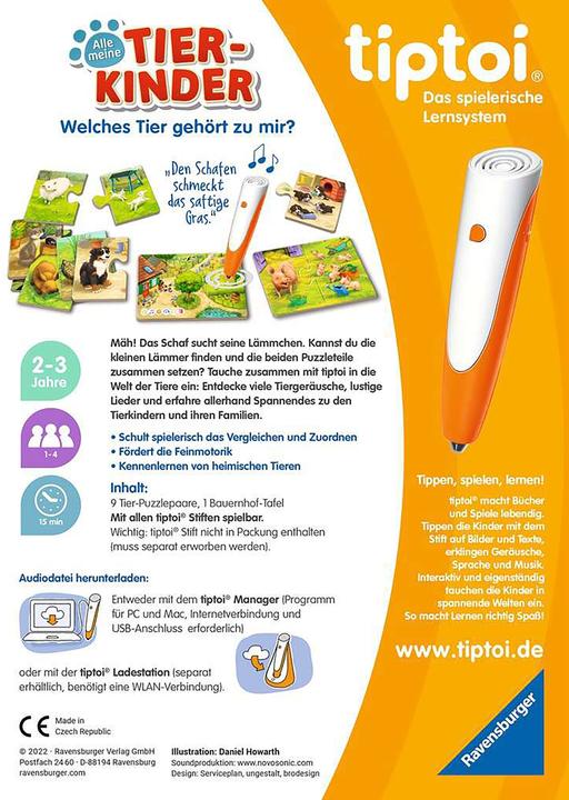 Actual product image tiptoi All my animal children (German)