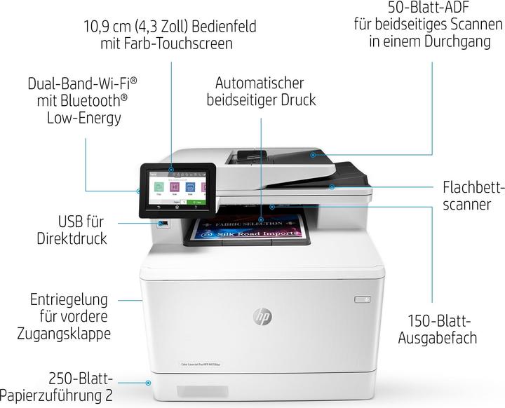 Produktbild HP M479fdw Color LaserJet Pro (Laser, Farbe)