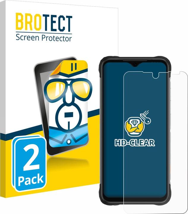 Actual product image BROTECT Screen Protector Clear (2 Piece, Umidigi bison)