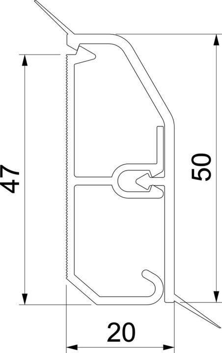 Immagine prodotto OBO Bettermann Battiscopa SL-L Set 20x50 6132211 (200 cm)