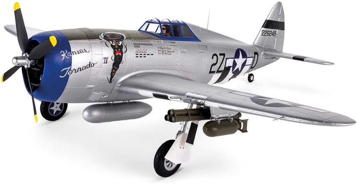 E-Flite FLIEGER P-47 RAZORBA. 1200mm EP BNP BNF BASIC (Warbird)
