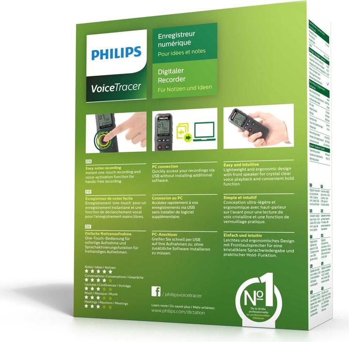 Produktbild Philips DVT1150 Voice Tracer (4 GB)