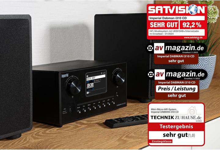 Produktbild Imperial Dabman i310 CD (WLAN, Bluetooth, CD Player, 2x 20 W)