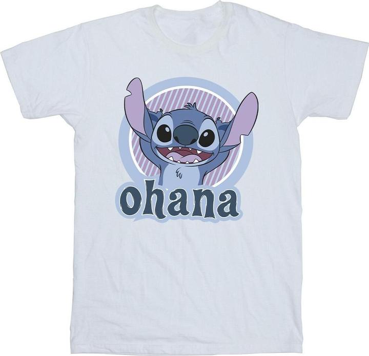 Actual product image Disney Boys Lilo And Stitch Ohana Circle T-Shirt (104)