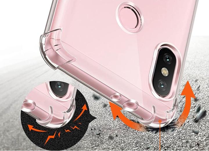 Actual product image Screenguard Xiaomi Mi A2 Case Crystal Soft Airbag Bumper (Mi A2)
