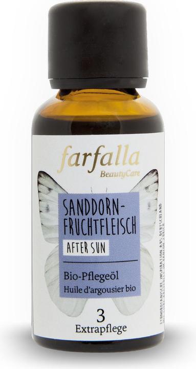 Immagine prodotto Farfalla SANDDORNFRUCHTFLEISCH Organic Care Oil | After Sun (Olio corpo, 30 ml)