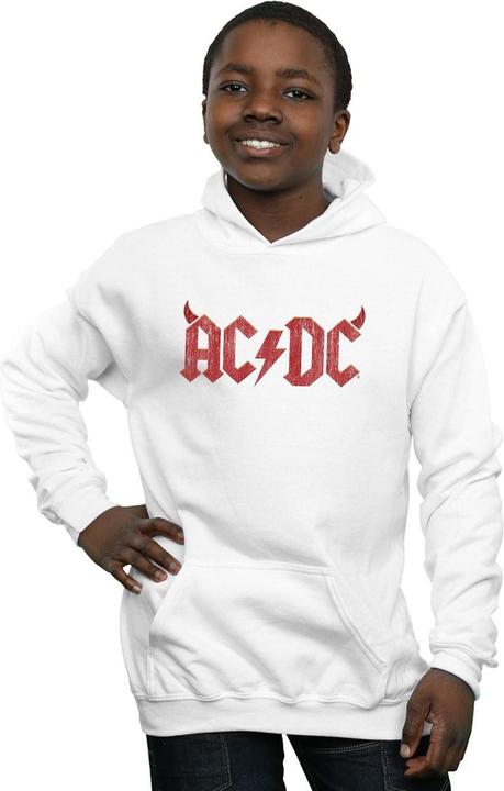 Immagine prodotto AC/DC Horns Logo Felpa con Cappuccio Ragazzi (104)