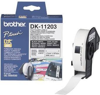 Actual product image Brother DK-11203 File folder labels