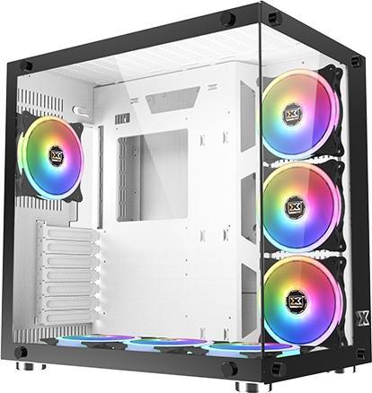 Image du produit Xigmatek Boitier Moyen Tour ATX compatible Aquarius Plus RGB avec panneaux vitrés (Blanc) (mATX, Mini-ITX, ATX)