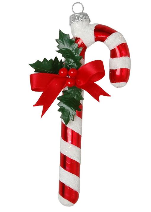 Krebs Glas Lauscha Zuckerstange - Weihnachtsbaumschmuck aus Glas (1 -teilig)