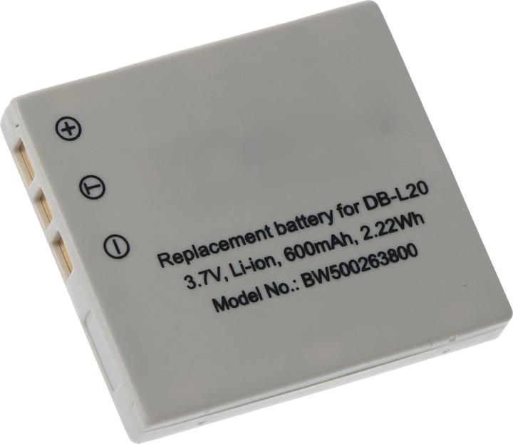 Actual product image Sanyo Akku DB-L20, Xacti DMX-C1 (Camera battery)