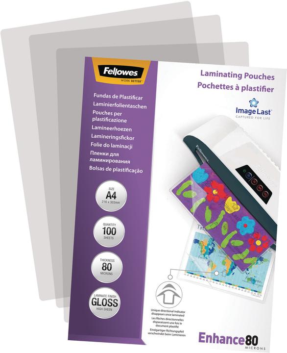 Fellowes Enhance 80 (A4, 100 Stück, 80 µm)