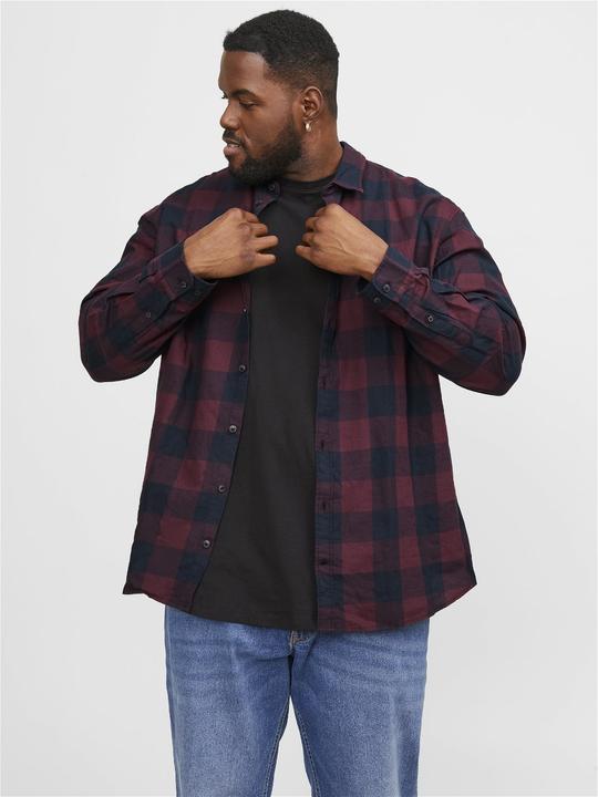 Actual product image Jack & Jones Check Plus Size Shirt (7XL)