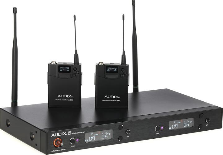 Actual product image Audix AP62BP - Wireless mic system, R62 2ch receiver, 2x B60 bodypack transmitters