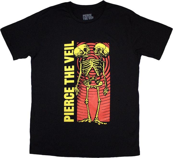 Actual product image Pierce The Veil Unisex Adult Wavy Skeleton T-Shirt (S)
