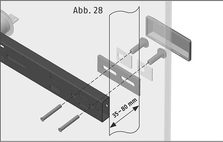 Produktbild Abus PA1018 schwarz Befestigungs-Set