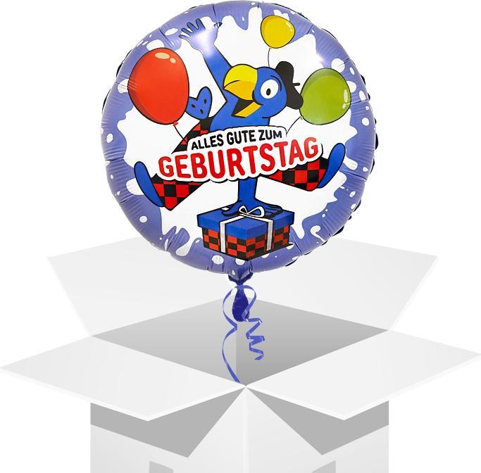 Produktbild bonacker ballonversand Globi Geburtstag Folienballon mit Helium aufgeblasen (1 x)