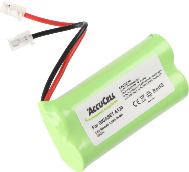 Produktbild AccuCell Akku passend für Siemens Gigaset A140, A240, A245 mit bis zu 700mAh