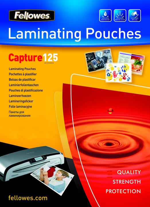Produktbild Fellowes Capture 125, 75x105mm (ID-Kartenformat, 100 Stück, 125 µm)