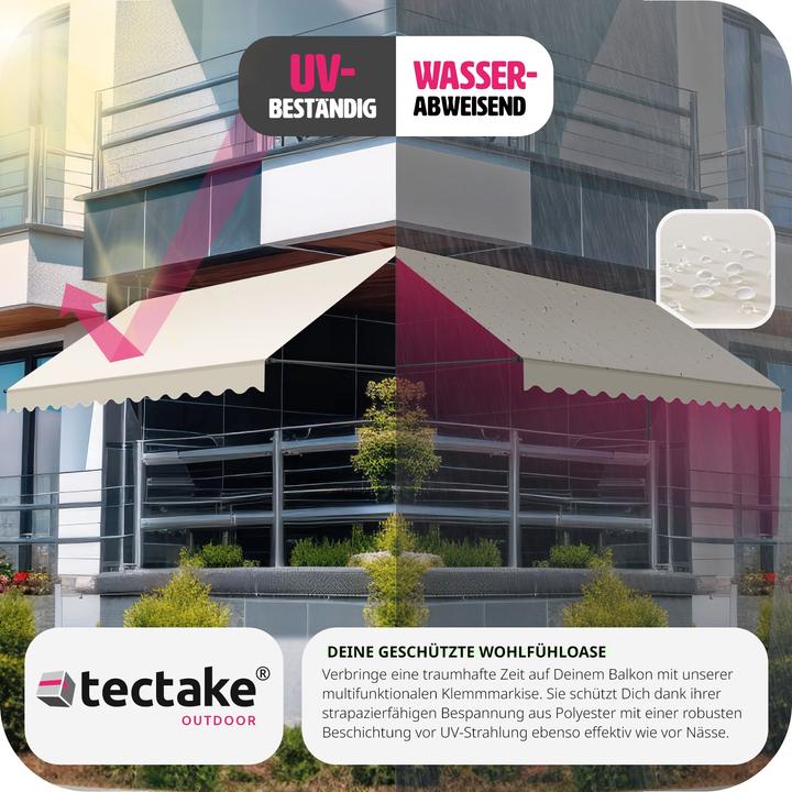 Actual product image tectake Clamping awning (4 m)