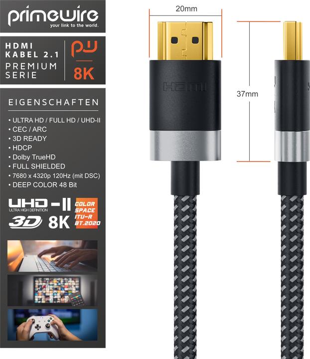 Produktbild Primewire HDMI (Typ A) — HDMI (Typ A) (1.50 m, HDMI)