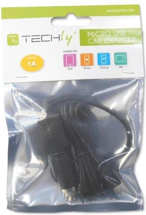 Immagine prodotto Techly Alimentatore da Auto (12/24V) Micro-USB 1A (IPW-CAR-MICRO1)