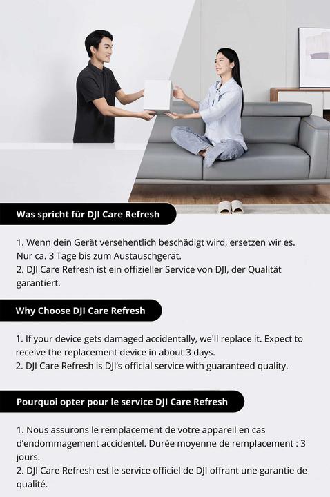 Produktbild DJI Care Refresh Card Mavic 4 Pro (Drohnen Schutz, Dji Mavic 4 Pro)