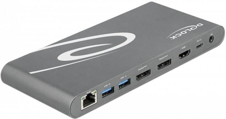 Actual product image Delock Docking station USB-C - USB/SD/LAN/HDMI/DP (USB-C, 1 Ports)