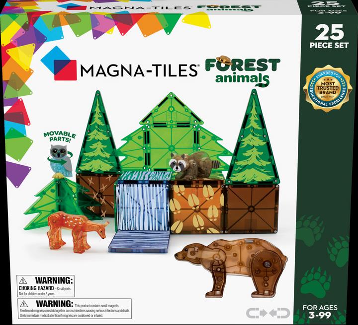 Immagine prodotto Magna-Tiles Set di animali della foresta (25 pezzi)