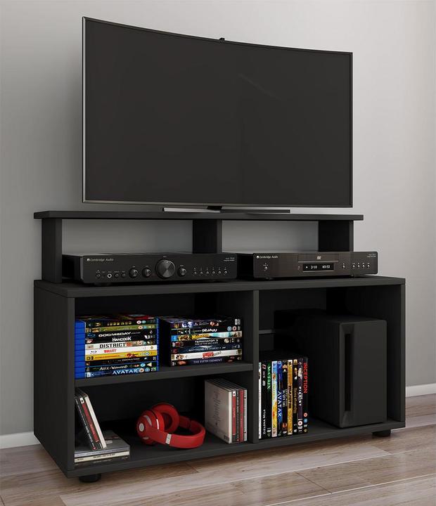 Actual product image VCM Wood TV Lowboard TV Cabinet Console TV Table TV Glass Balansia (90 x 36 cm)