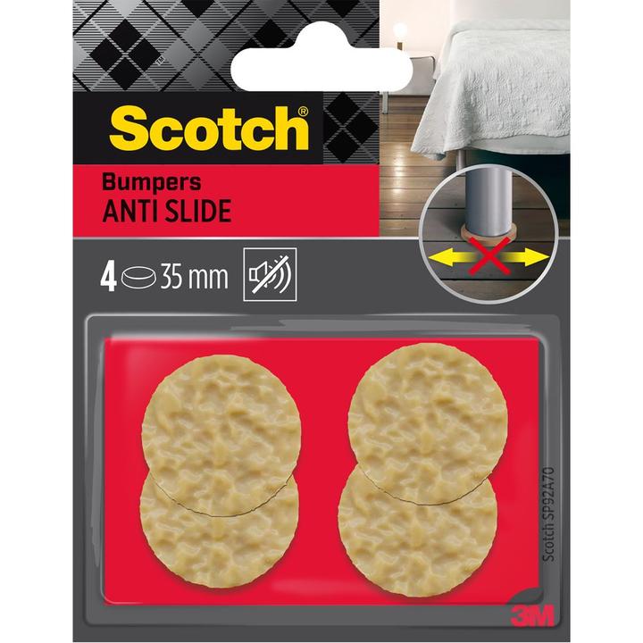 Immagine prodotto Scotch Tamponi di protezione Paraurti Antiscivolo ø 35 mm 4 pz. (Smorzatori di arresto, 4 Pezzo/i)