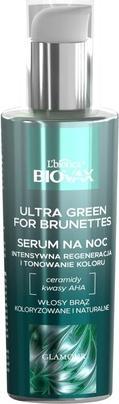 Immagine prodotto L´Biotica Biovax Glamour Siero Notte Ultra Verde per Capelli Bruniti 100Ml (100 ml)