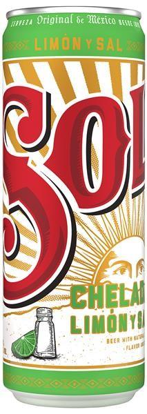 Actual product image Sol CHELADA Limon y sal Beer Can Case / (24 x 47.3 cl)