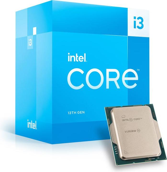 Immagine prodotto Intel CPU i3-13100 4 core 4.5GHz LGA1700 (LGA 1700, 3.40 GHz, 4 -Core)