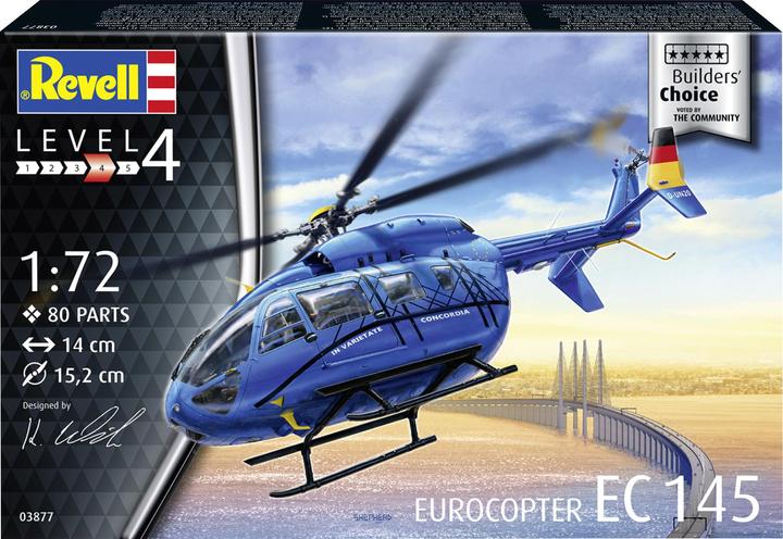 Immagine prodotto Revell 63877 EC 145 Builders Choice Helicopter Kit 1:72