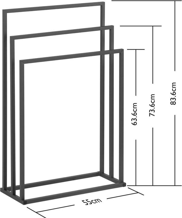 Actual product image Physa Towel Stand - 3 bars - width: 55 cm