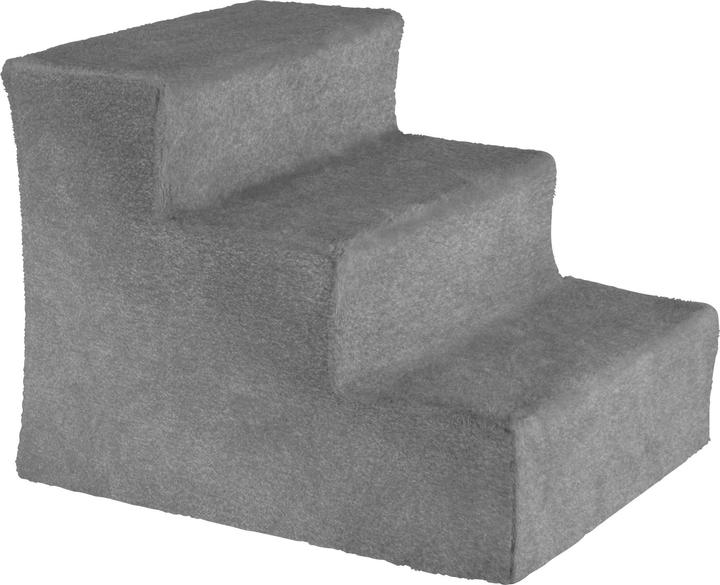 Immagine prodotto tectake Scala per animali Paw Path con rivestimento in peluche 37 x 45 x 34,5 cm (Cane, Gatto)